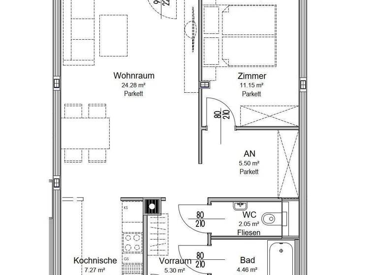 Wohnung zur Miete 795 € 3 Zimmer 60 m² 3. Geschoss Wien 1210