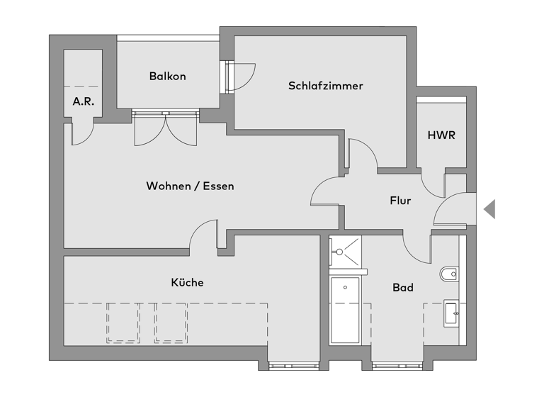Wohnung zum Kauf - Erstbezug 339.000 € 3 Zimmer 86 m² 3. Geschoss Güdingen Saarbrücken 66130