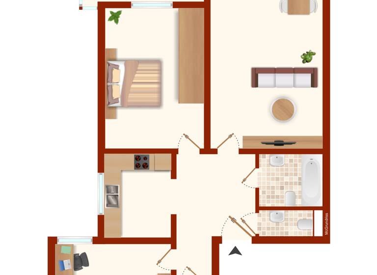 Wohnung zum Kauf 170.000 € 3 Zimmer 74 m²<br/>Wohnfläche 1.<br/>Geschoss Ellenerbrok-Schevemoor Bremen 28325