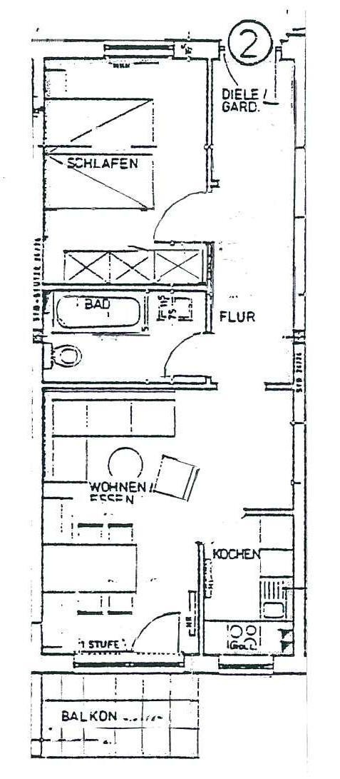 Wohnung zur Miete 317 € 2 Zimmer 45,4 m²<br/>Wohnfläche 3.<br/>Geschoss ab sofort<br/>Verfügbarkeit Bertha-Schneyer-Str. 18 Siebleben Gotha 99867