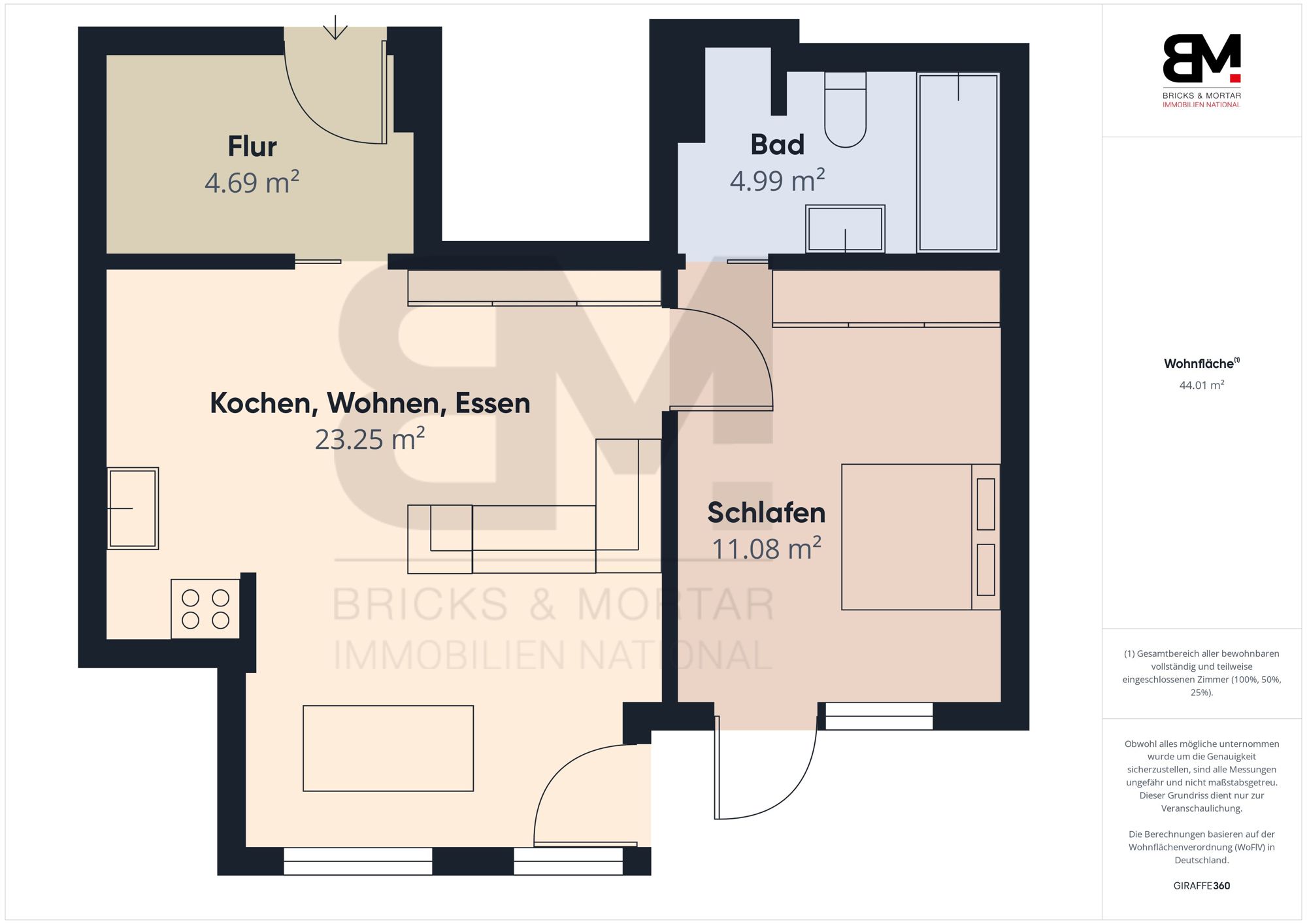 Wohnung zum Kauf 385.000 € 2 Zimmer 46,7 m²<br/>Wohnfläche Haar Haar 85540