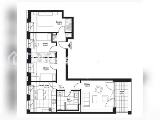 Wohnung zur Miete Tauschwohnung 1.350 € 4 Zimmer 91 m² 4. Geschoss Neulindenau West 04179