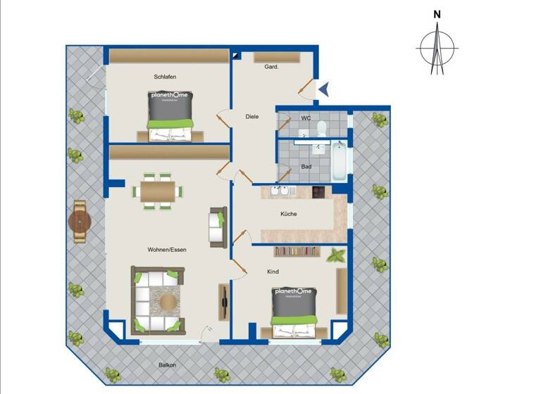 Wohnung zum Kauf 435.000 € 3 Zimmer 140 m²<br/>Wohnfläche 3.<br/>Geschoss Memmingen Memmingen 87700