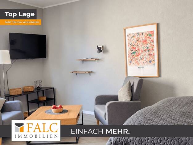 Wohnung zur Miete 650 € 1 Zimmer 30 m² 1. Geschoss frei ab sofort Innenstadt Bochum 44791