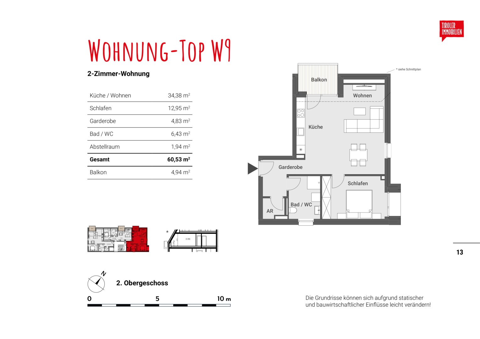 Wohnung zum Kauf 2 Zimmer 60,5 m²<br/>Wohnfläche Kufstein 6330