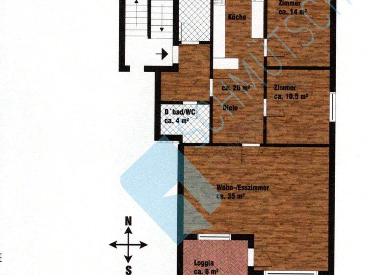 Wohnung zum Kauf 369.000 € 3 Zimmer 96,5 m² 1. Geschoss Rissen Hamburg 22559