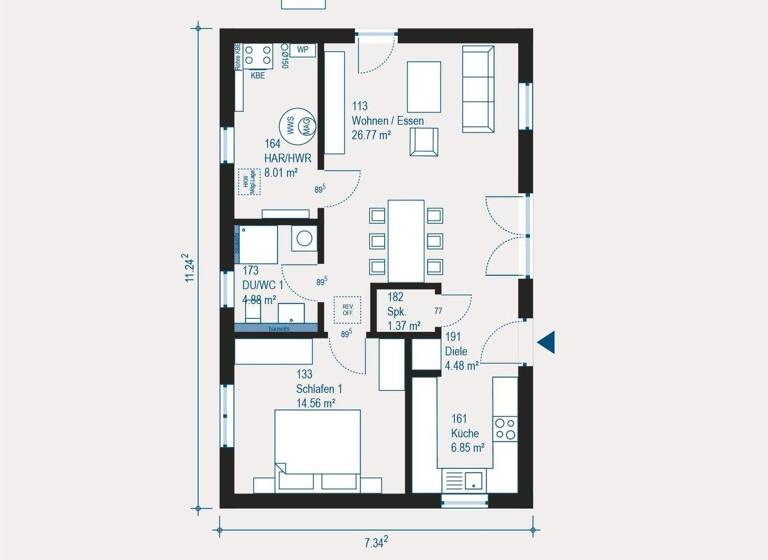 Bungalow zum Kauf 382.020 € 1 Zimmer 66,9 m² 879 m² Grundstück Nideggen 52385