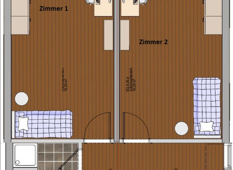 WG-Zimmer zur Miete 242 € 20 m² Geschoss EG/3 frei ab 01.07.2026 Nord Jena 07743