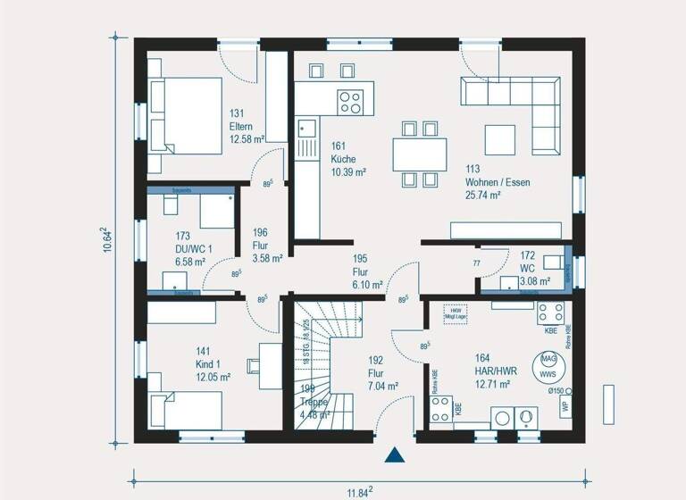 Mehrfamilienhaus zum Kauf provisionsfrei 980.500 € 6 Zimmer 309,8 m² 338 m² Grundstück Rüsselsheim 65428