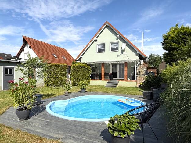 Einfamilienhaus zum Kauf 375.000 € 4 Zimmer 120,5 m² 588 m² Grundstück frei ab 01.03.2026 An den Gehren 4 Mühlbeck Muldestausee 06774