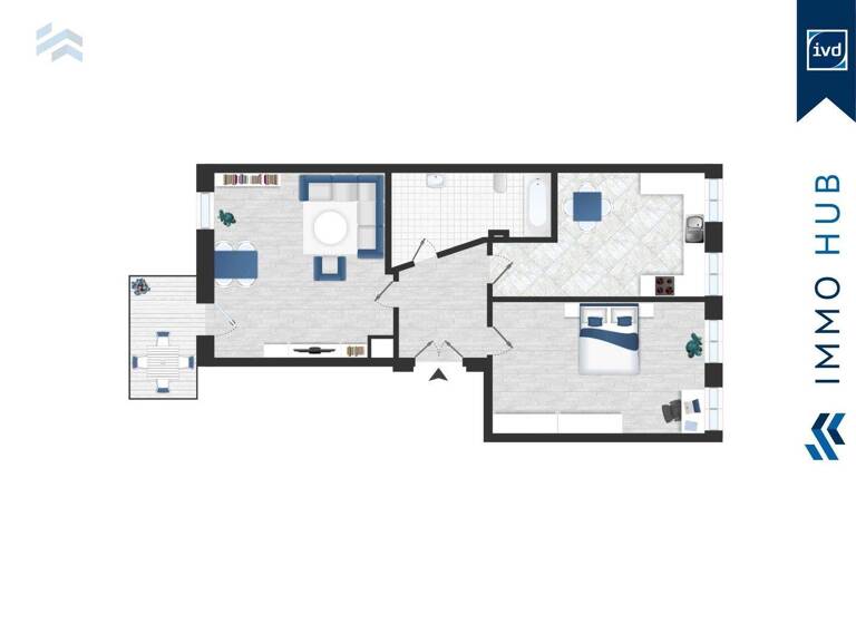 Wohnung zum Kauf 125.000 € 2 Zimmer 59,9 m² 1. Geschoss Connewitz Leipzig 04277