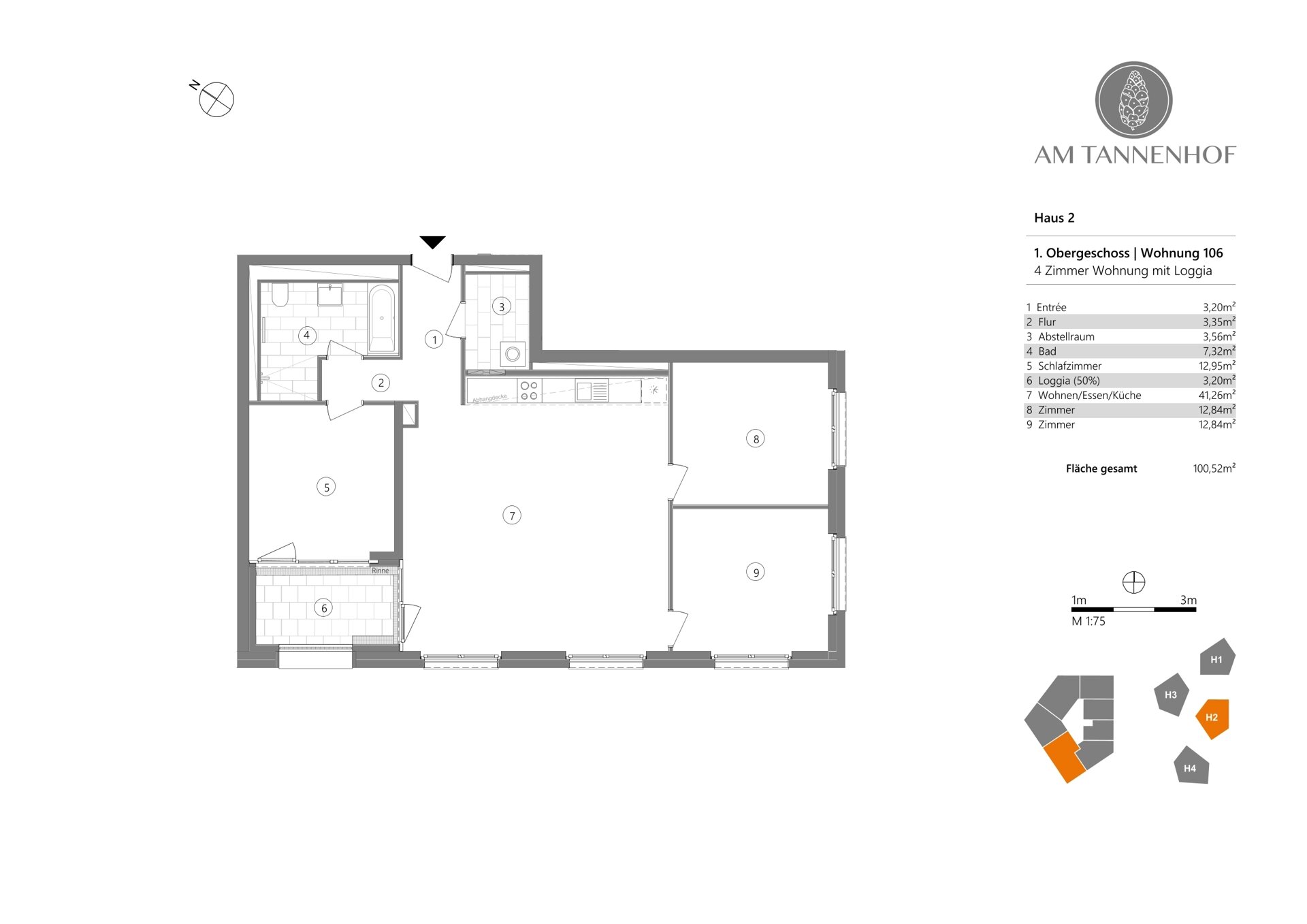 Wohnung zur Miete 1.385 € 4 Zimmer 100 m²<br/>Wohnfläche 1.<br/>Geschoss Baden-Baden - Kernstadt Baden-Baden 76530