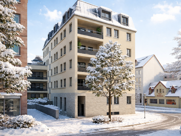 Wohnung zum Kauf - Neubau provisionsfrei 347.750 € 2 Zimmer 58,1 m² 1. Geschoss frei ab sofort Schwabacher Straße 74-76 St Leonhard Nürnberg 90439