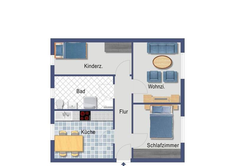 Wohnung zum Kauf 35.000 € 3 Zimmer 57,7 m² 2. Geschoss Schönborn-Dreiwerden Rossau 09661