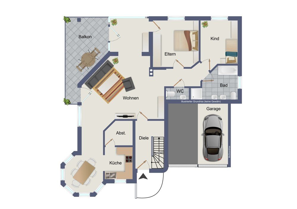 Wohnung zum Kauf 349.000 € 3 Zimmer 115,5 m²<br/>Wohnfläche EG<br/>Geschoss Obernburg Obernburg a.Main 63785