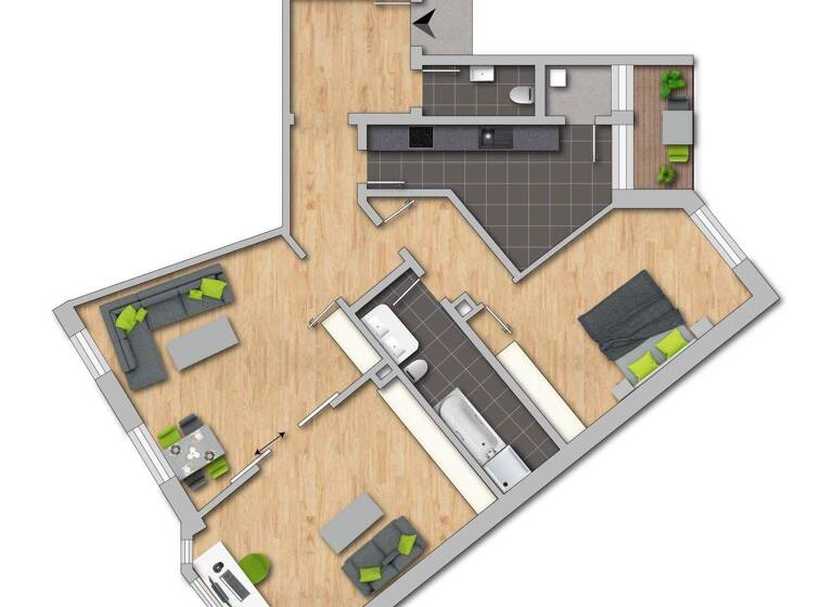 Wohnung zum Kauf 180.000 € 2 Zimmer 100 m² Schwerte 58239