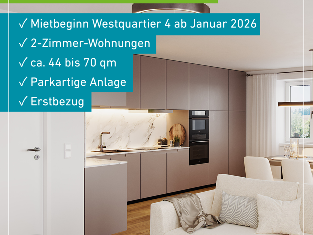 Wohnung zur Miete 814 € 2 Zimmer 61,1 m² 3. Geschoss Marshall-Heights-Ring 4 Kitzingen 97318