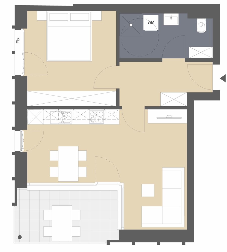 Terrassenwohnung zum Kauf 389.000 € 2 Zimmer 49 m²<br/>Wohnfläche Klosterstrasse 16 Lauterach 6923