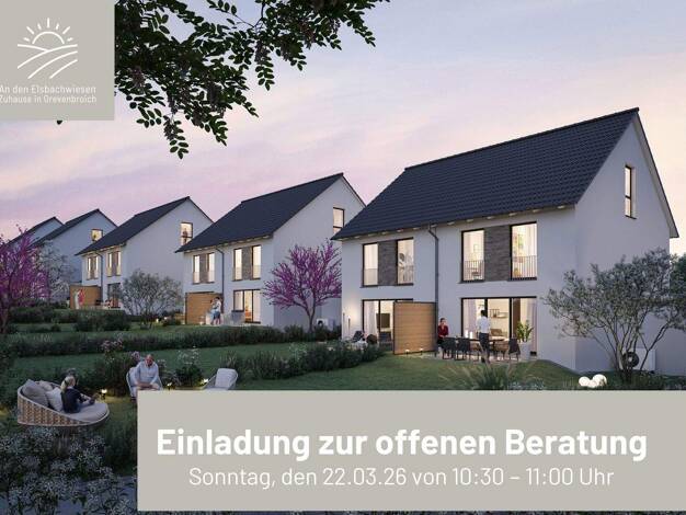 Doppelhaushälfte zum Kauf - Neubau provisionsfrei 599.900 € 5 Zimmer 132 m² 352 m² Grundstück Im Buschfeld 38 Elsen Grevenbroich 41515