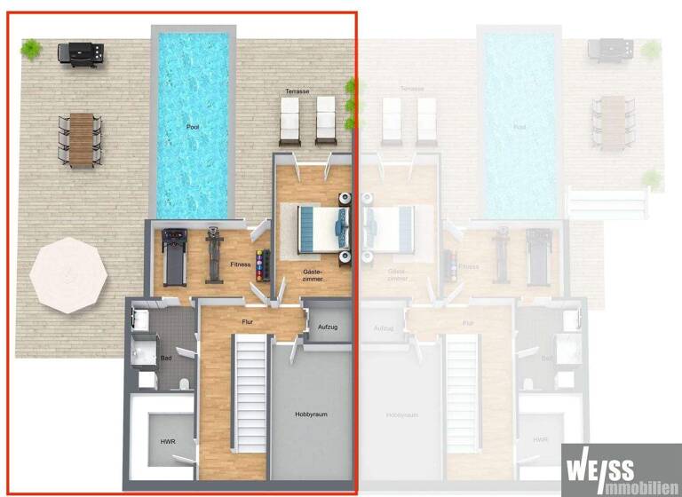 Doppelhaushälfte zum Kauf provisionsfrei 2.557.000 € 4 Zimmer 211 m² 400 m² Grundstück Höchberg 97204