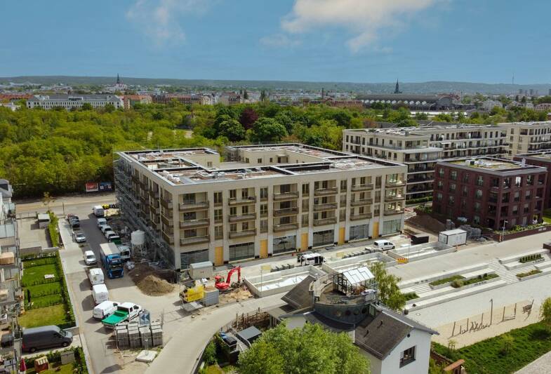 Wohnung zur Miete - Neubau 797 € 2 Zimmer 49,8 m² EG frei ab 01.10.2025 Leipziger Vorstadt (Weimarische Str.) Dresden 01097
