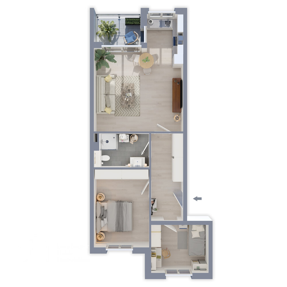 Penthouse zur Miete 820 € 3 Zimmer 69,5 m²<br/>Wohnfläche 15.02.2025<br/>Verfügbarkeit Albrecht-Thaer-Str. 1b Uelzen Uelzen 29525