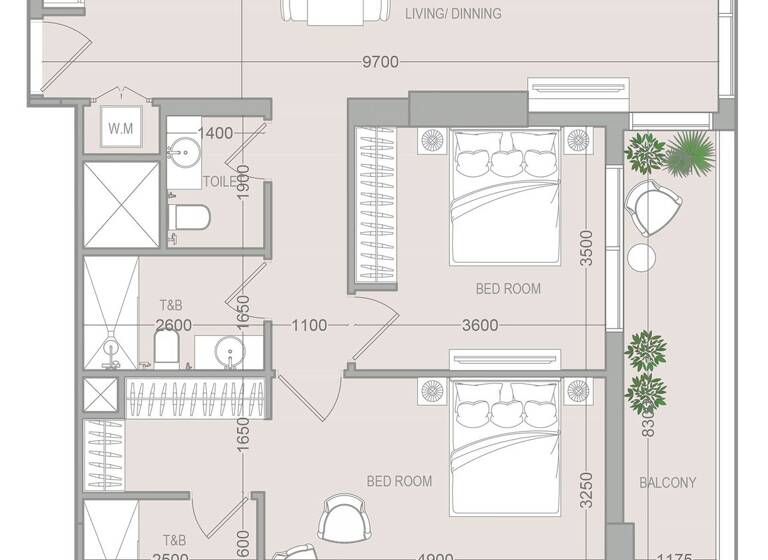 Wohnung zum Kauf provisionsfrei 401.631 € 3 Zimmer 35,4 m² Dubai 00000
