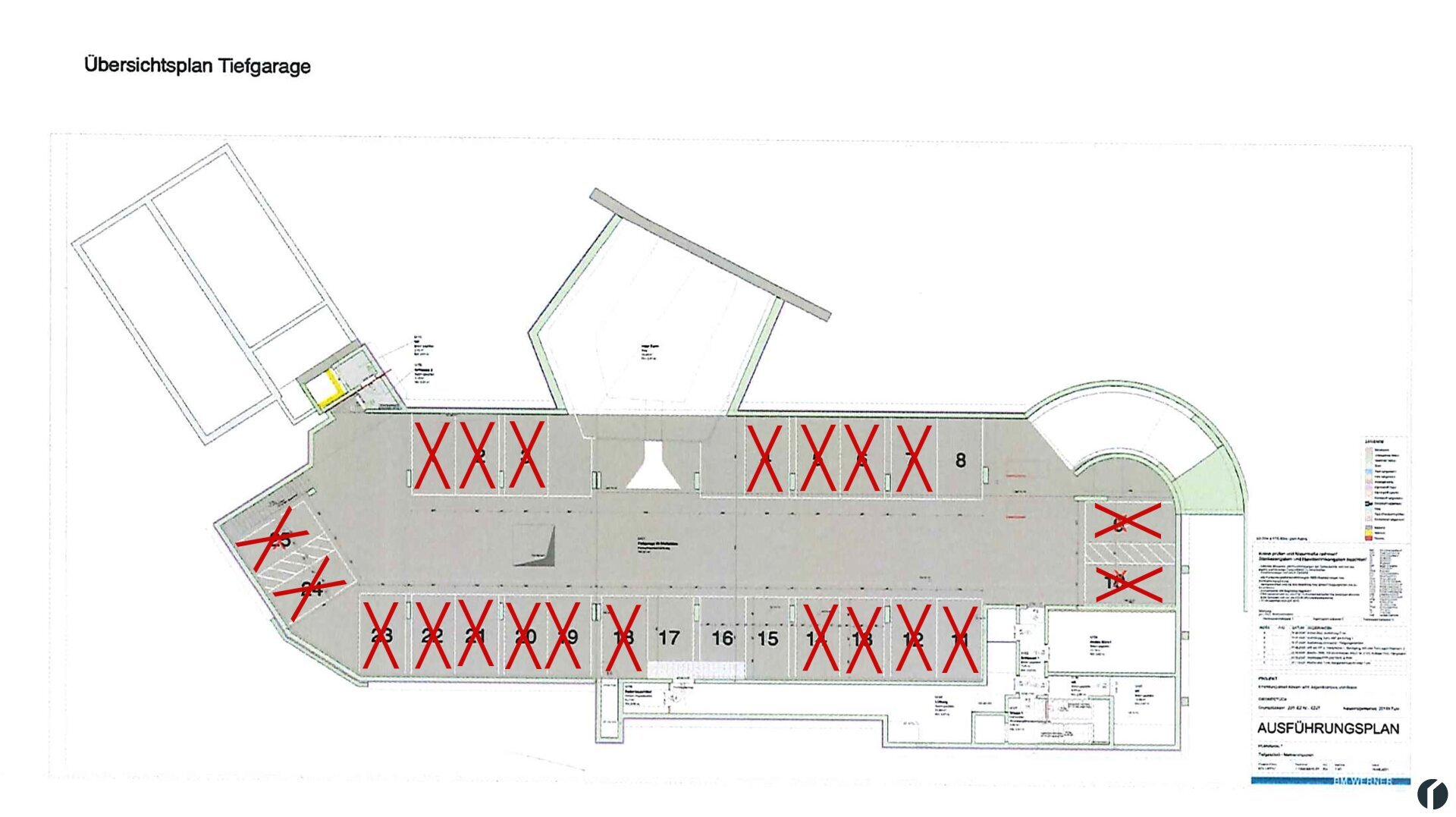 Tiefgaragenstellplatz zur Miete 80 € Wilhelmstraße 23 Tulln an der Donau 3430