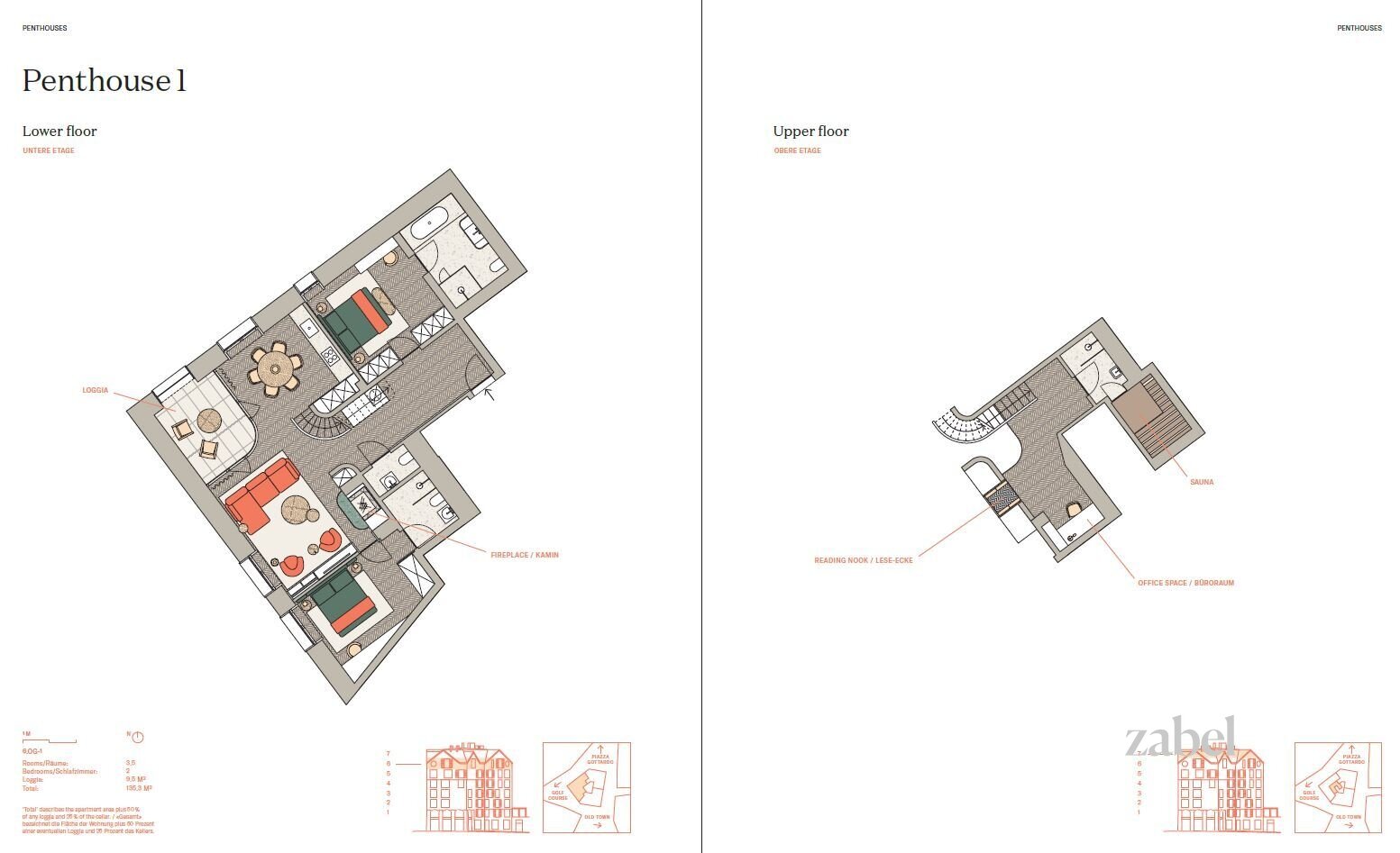 Penthouse zum Kauf 3.646.228 € 3,5 Zimmer 135,3 m²<br/>Wohnfläche 6.<br/>Geschoss Furkagasse 9 Andermatt 6490