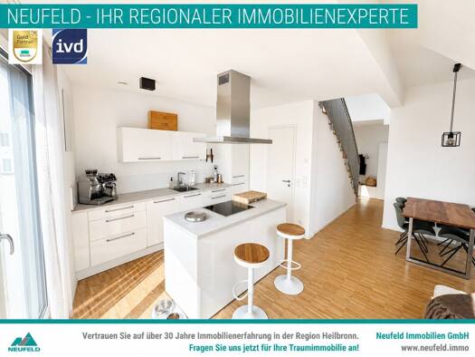 Maisonette zur Miete 1.295 € 4,5 Zimmer 88,2 m² 2. Geschoss frei ab 01.11.2026 Kochendorf Bad Friedrichshall 74177