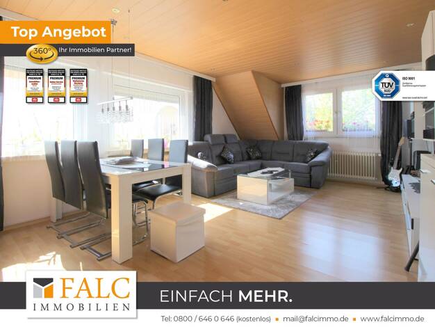 Wohnung zum Kauf 229.000 € 3,5 Zimmer 78 m² Dachgeschoss, 2. Geschoss Neuwied Neuwied 56564