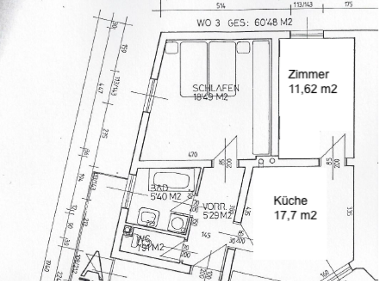Wohnung zur Miete 460 € 3 Zimmer 60,5 m² Deutschfeistritz 8121