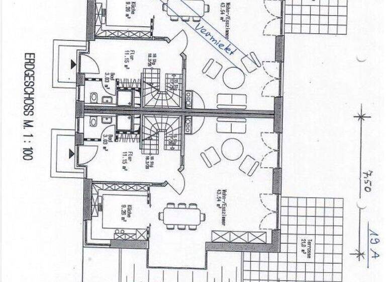 Doppelhaushälfte zur Miete 3.100 € 5 Zimmer 151 m² 350 m² Grundstück frei ab 01.05.2026 Iserbrook Hamburg 22589