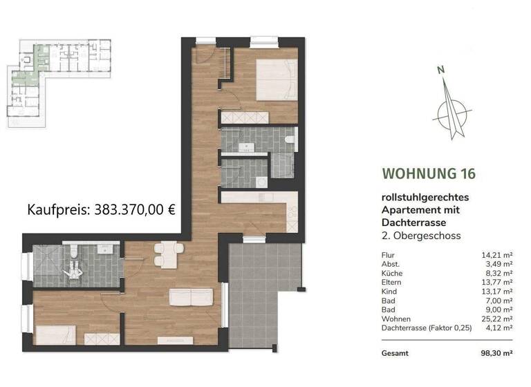 Wohnung zur Miete - Erstbezug 985 € 3 Zimmer 94,9 m² Neuenburg Zetel 26340