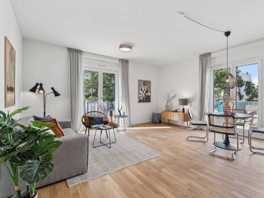 Wohnung zur Miete - Erstbezug 1.800 € 3 Zimmer 80,3 m² EG Friedenauer Höhe 19A Friedenau Berlin 12159