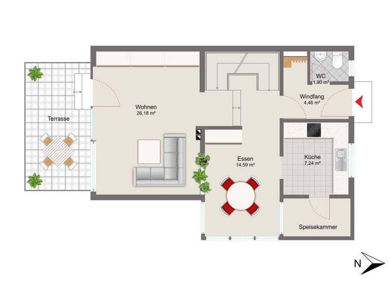 Reihenendhaus zum Kauf 575.000 € 5,5 Zimmer 144,8 m² 506 m² Grundstück Schweitenkirchen 85301