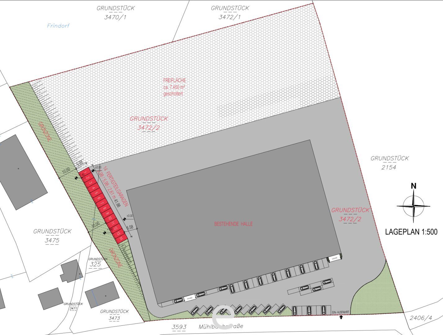 Gewerbegrundstück zur Miete 7.450 m²<br/>Grundstück Hörsching 4063