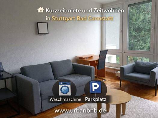 Wohnung zur Miete Wohnen auf Zeit 910 € 1 Zimmer 29 m² frei ab 29.04.2026 Theodor-Veiel-Str. 0 Bad Cannstatt Stuttgart - Cannstatt 70374