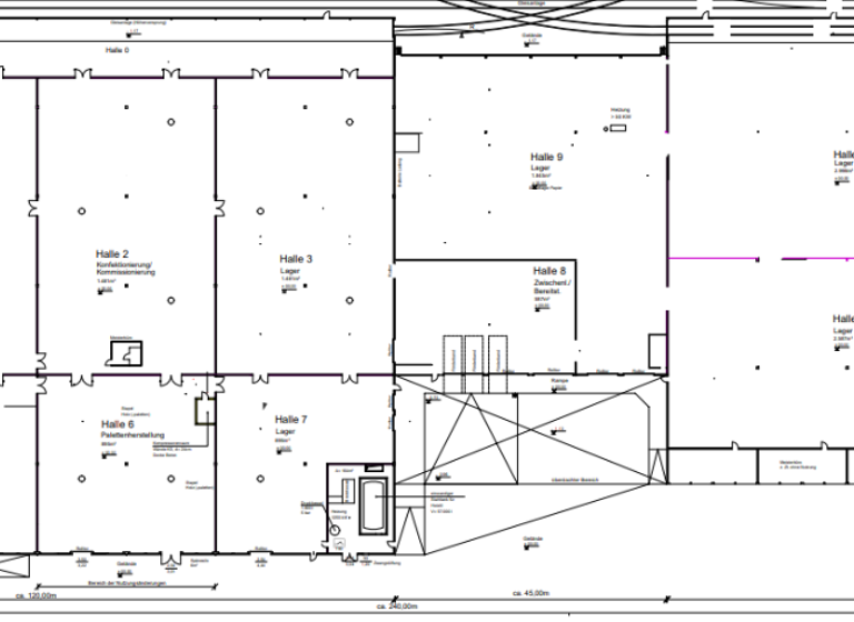 Lagerhalle zur Miete provisionsfrei 12.972 m² Lagerfläche teilbar ab 12.972 m² Ubbedissen Bielefeld 33699
