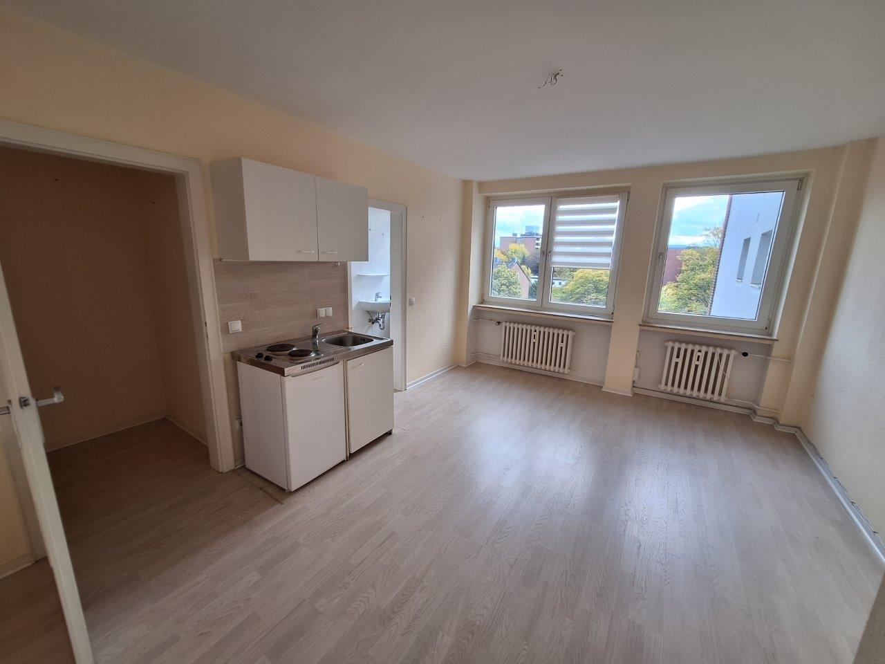 Studio zur Miete 242 € 1 Zimmer 22 m²<br/>Wohnfläche 4.<br/>Geschoss Am Baldhof 10 Pomona Neuss 41464