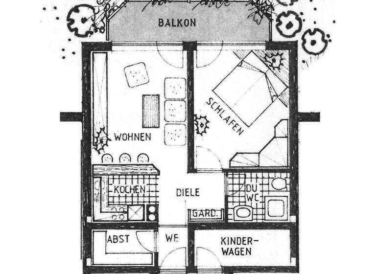 Wohnung zur Miete 260 € 2 Zimmer 43,8 m² 1. Geschoss Kaisergrubenstr. 7 Gersdorf 09355
