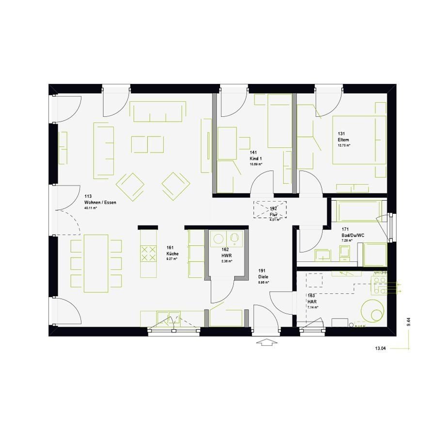 Bungalow zum Kauf provisionsfrei 260.000 € 3 Zimmer 103 m²<br/>Wohnfläche 700 m²<br/>Grundstück Pampow Teterow 17166