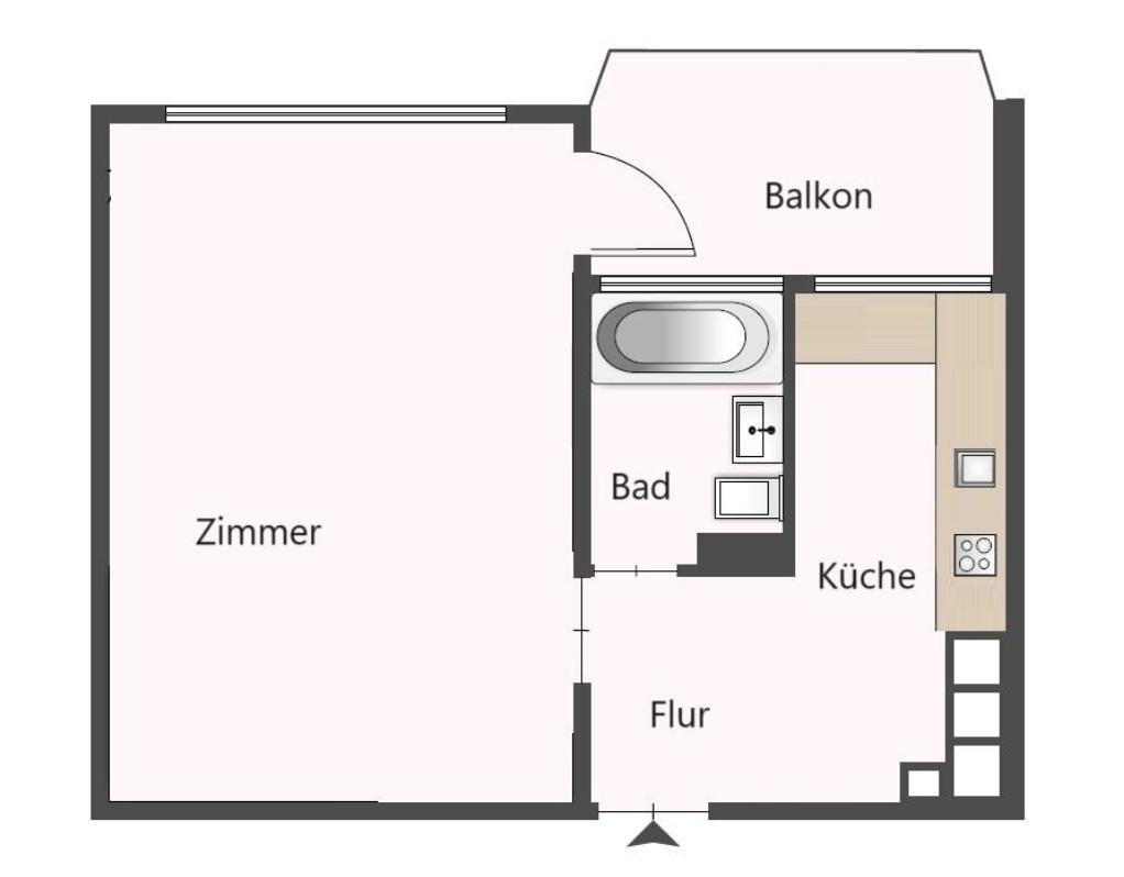 Wohnung zum Kauf 239.000 € 1 Zimmer 33,5 m²<br/>Wohnfläche 1.<br/>Geschoss Stellingen Hamburg / Stellingen 22527