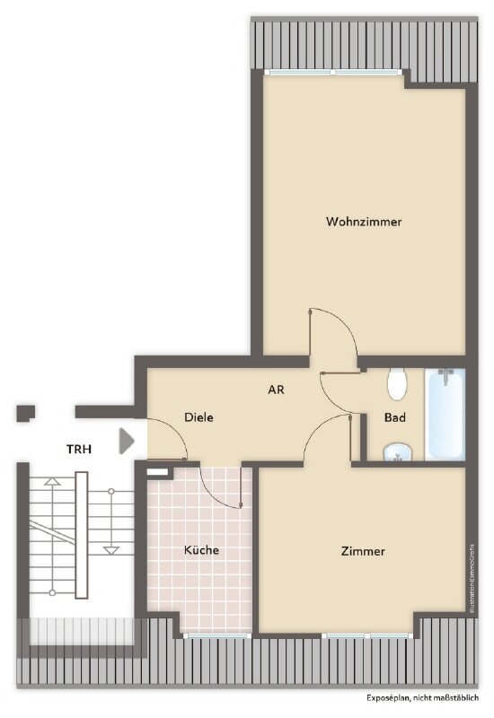 Wohnung zum Kauf 100.000 € 2 Zimmer 57 m²<br/>Wohnfläche 4.<br/>Geschoss Honsberg Remscheid 42857