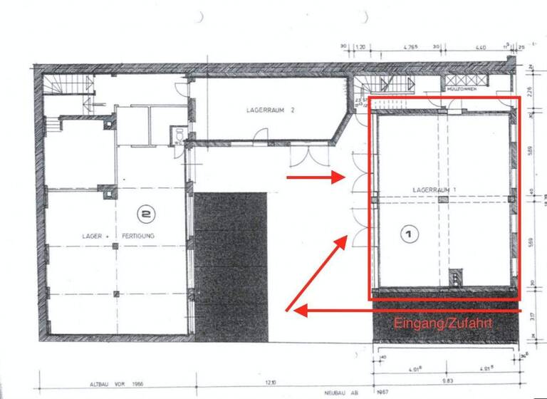 Werkstatt zum Kauf 439.000 € 111 m² Lagerfläche Gibitzenhof Nürnberg 90461