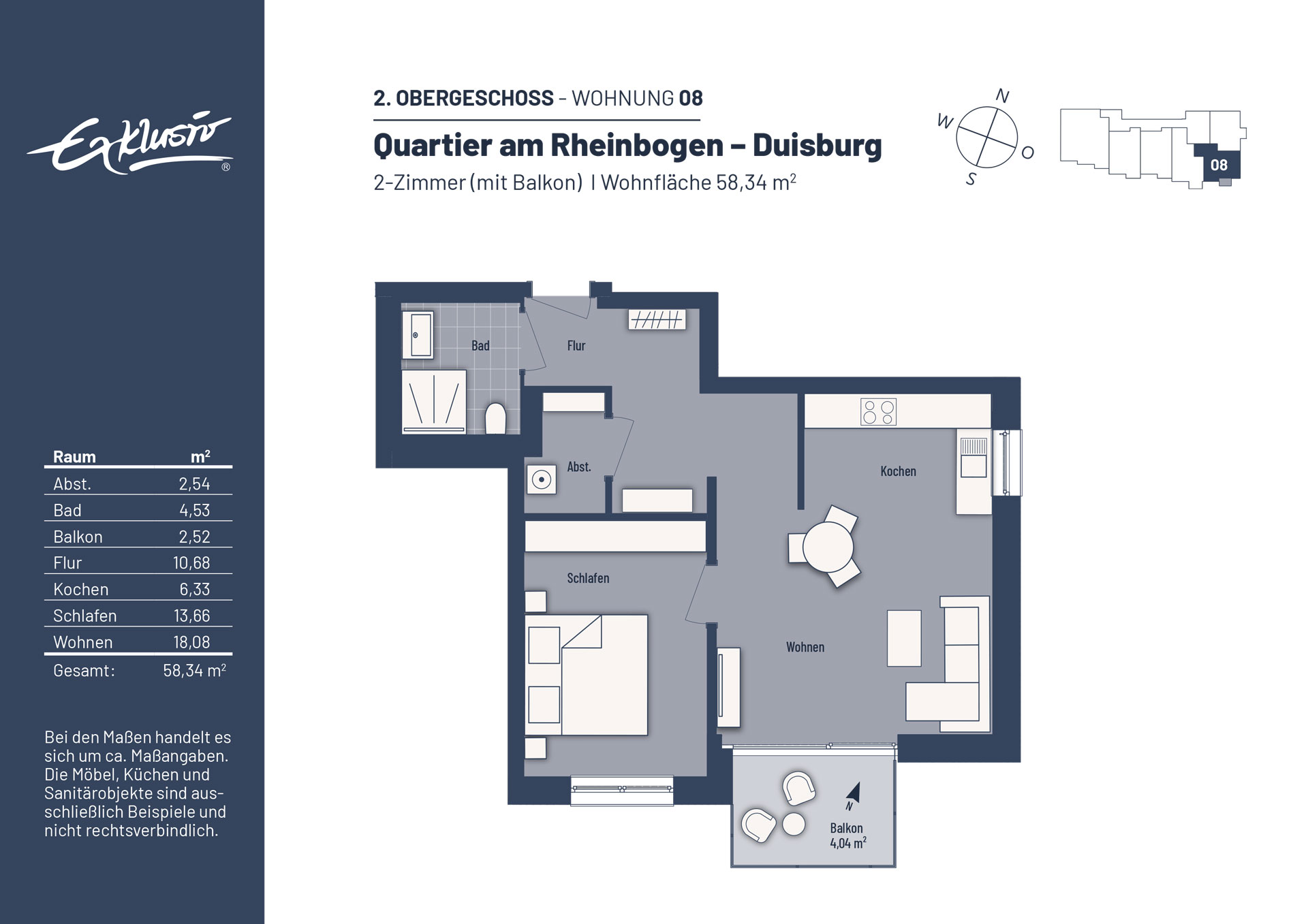 Wohnung zum Kauf provisionsfrei 249.000 € 2 Zimmer 58 m²<br/>Wohnfläche Buchholz Duisburg 47249