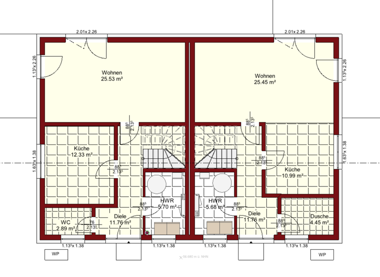 Doppelhaushälfte zum Kauf 430.000 € 4 Zimmer 104 m² 304 m² Grundstück Weißenhöher Straße 26 Biesdorf Berlin 12683