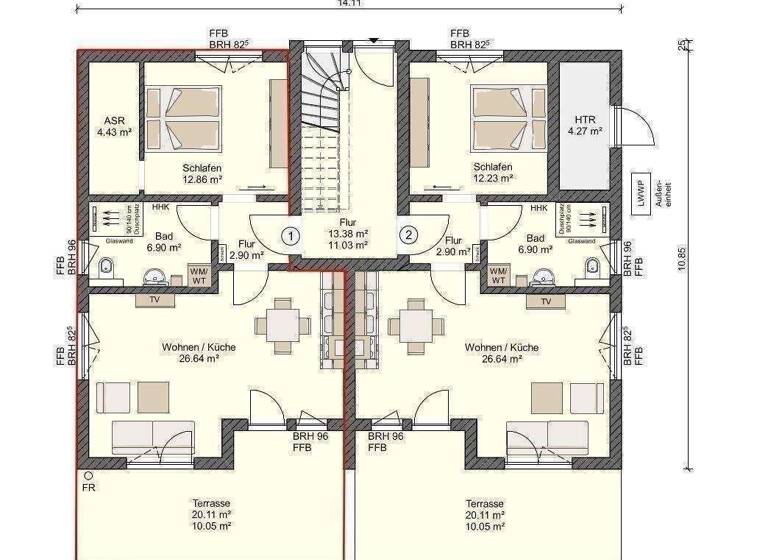 Mehrfamilienhaus zum Kauf provisionsfrei als Kapitalanlage geeignet 936.000 € 230,5 m² 1.162 m² Grundstück Wendisch Langendorf Klausdorf 18445