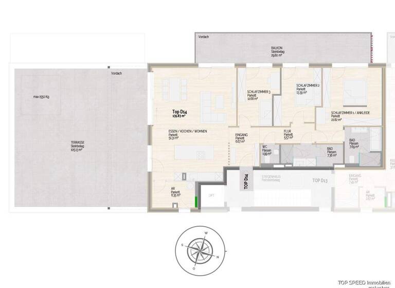 Penthouse zum Kauf - Erstbezug 1.770.000 € 4 Zimmer 135,8 m² Schladming 8970