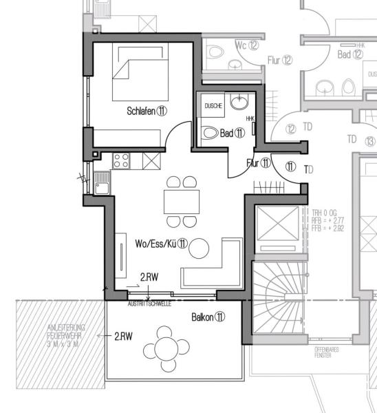 Wohnung zum Kauf provisionsfrei 319.900 € 2 Zimmer 46 m²<br/>Wohnfläche Mörikeweg 12/2 Schorndorf - Innenstadt Schorndorf 73614